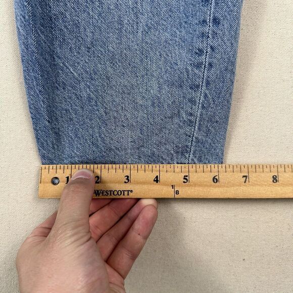 American Eagle‎ Relaxed Mom Jeans Women’s 2 Regular Blue Denim Distressed - Picture 13 of 16